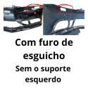 Para Choque Volkswagen Jetta 2015 Original Furo Esguicho Preto