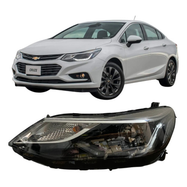 Farol Chevrolet Cruze 2017 2018 Led Original 26062705 Esquerdo/motorista Esquerdo