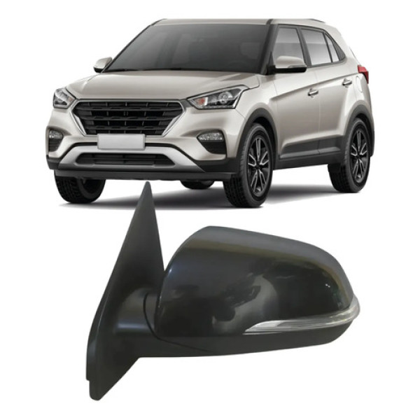 Retrovisor Hyundai Creta 2017 2018 Le C/pisca Retratil