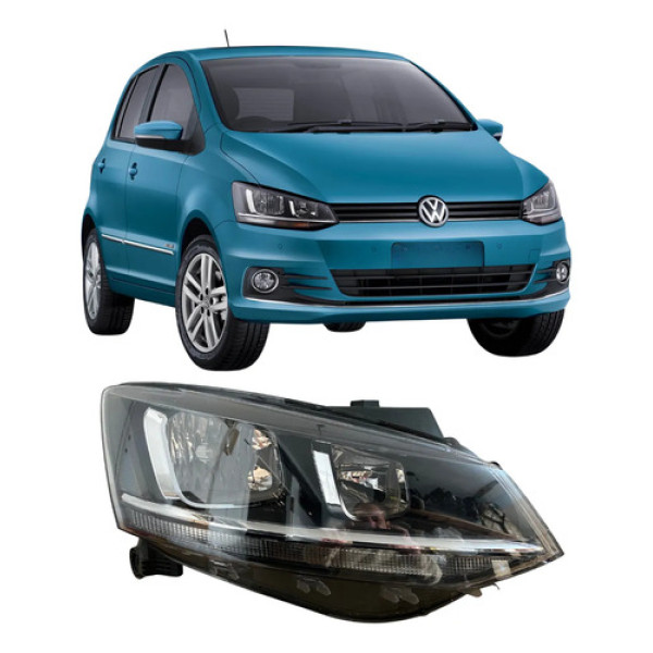 Farol Volkswagen Fox 2015 2016 Original 26051603 Direito/passageiro Direito