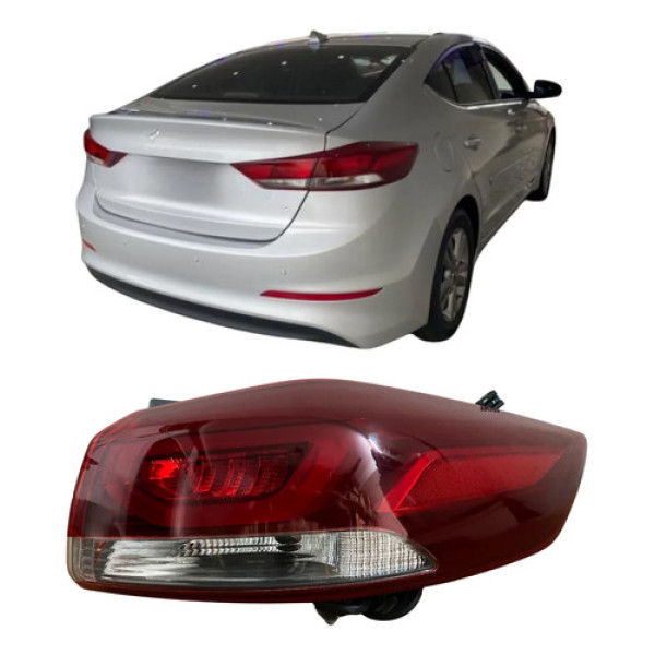 Lanterna Traseira Hyundai Elantra Original Led 2018 26061304 Direito/passageiro Vermelho