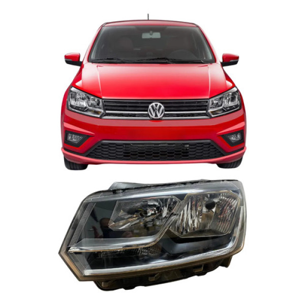 Farol Volkswagen Gol G8 Foco Duplo Original 26090206 Esquerdo/motorista