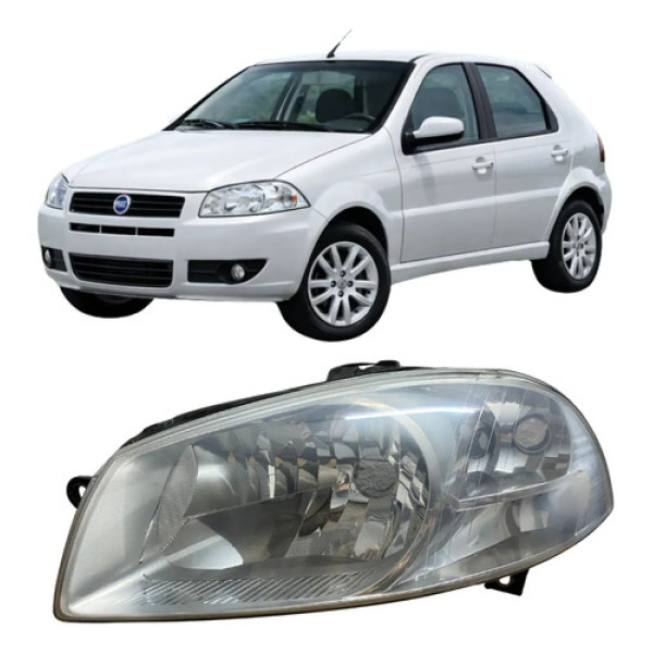 Farol Dianteiro Fiat Palio 2008 2009 Original 26070907 Esquerdo