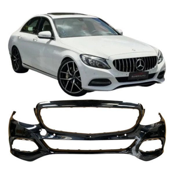 Para Choque Dianteiro Mercedes C180 C200 2015 2016 26032506 Preto