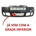 Parachoque Dianteiro Doblo 2010 2011 2012 2013 A 20 Com Furo Preto Liso Prontro Para Pintura