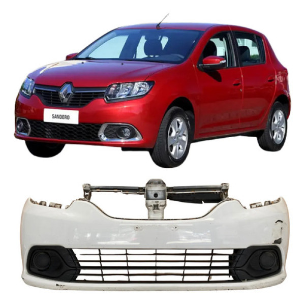 Para Choque Renault Sandero Logan 2015 Original 26082704 Branco