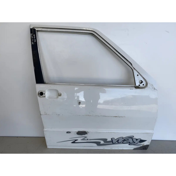 Porta Dianteira Fiat Uno 2005 A 2011 22071106 Dianteira Direito Branco