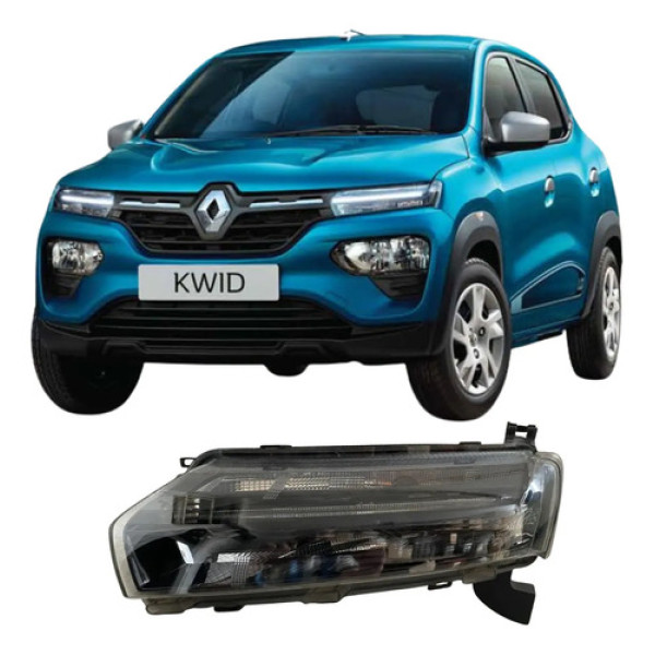 Farol Superior Renault Kwid Led Original 2022 2023 26031409 Esquerdo
