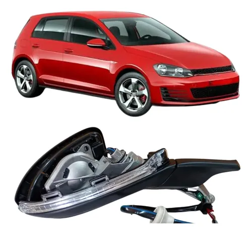 Retrovisor Volkswagen Golf 2015 A 2018 Ld C/pisca