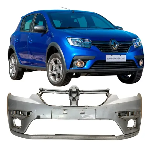 Para Choque Dianteiro Renault Sandero 2020 2021 25120308 Cinza