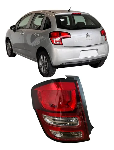 Lanterna Traseira Original Citroen C3 2014 A 2018 26052606 Esquerdo/motorista Vermelha
