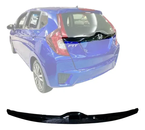 Friso Guarnição Moldura Traseira Honda Fit Sem Câmera 2015 Preto