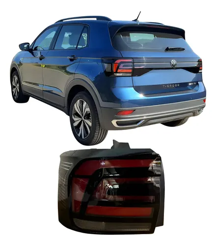 Lanterna Volkswagen T-cross 2019 A 2023 25100401 Preto Esquerdo
