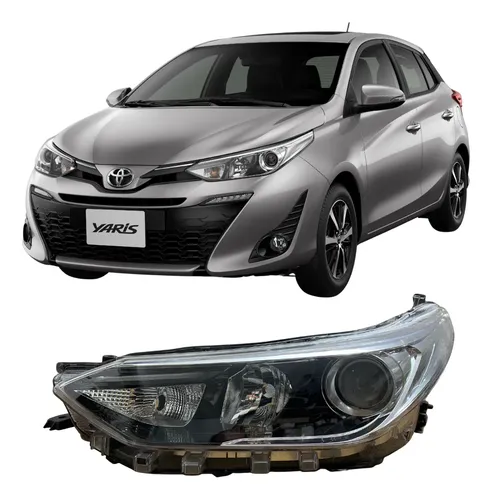 Farol Toyota Yaris 2018 A 2022 Com Projetor E Led 26070906 Esquerdo