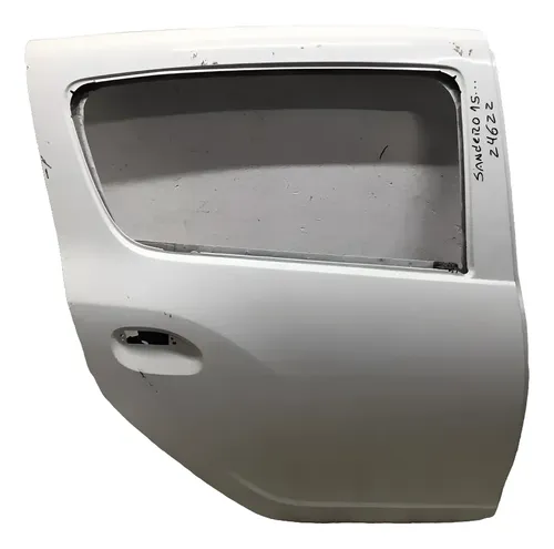 Porta Traseira Renault Sandero 2015 24622 Traseira Direita/branco