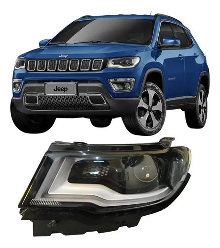 Farol Jeep Compass Para Xênon 2017 2018 19 20 2021 Original Esquerdo