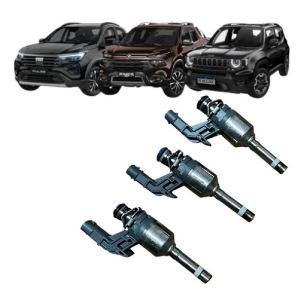 Kit 3 Bico Injetor Fiat Toro Pulse Renegade 1.0 1.3 0245b