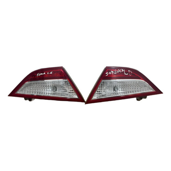 Par Lanterna Tampa Traseira Sonata Original 924043s1 Ambos Lados Vermelho