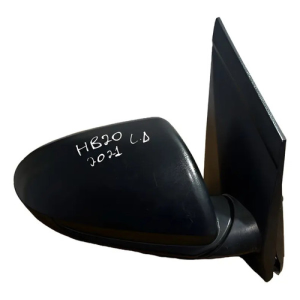 Retrovisor Manual Direito Hb20 2021 A 2023 Preto Fosco S/pis