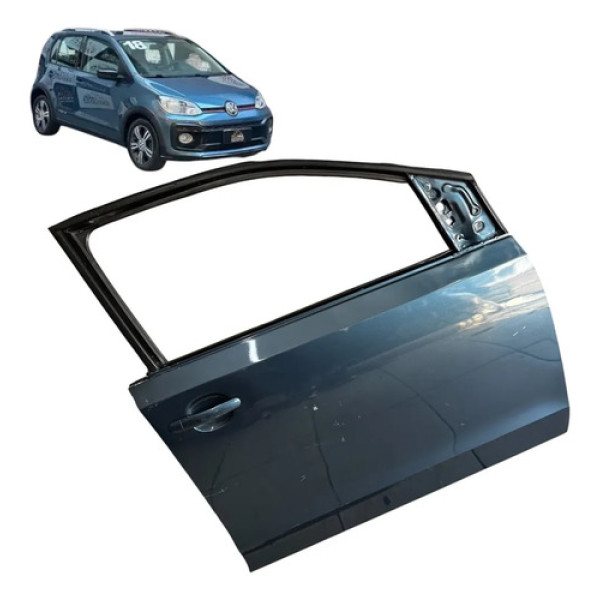 Porta Dianteira Direita Vw Up 2014 A 2021 Original Lisa Dianteira Direito Azul
