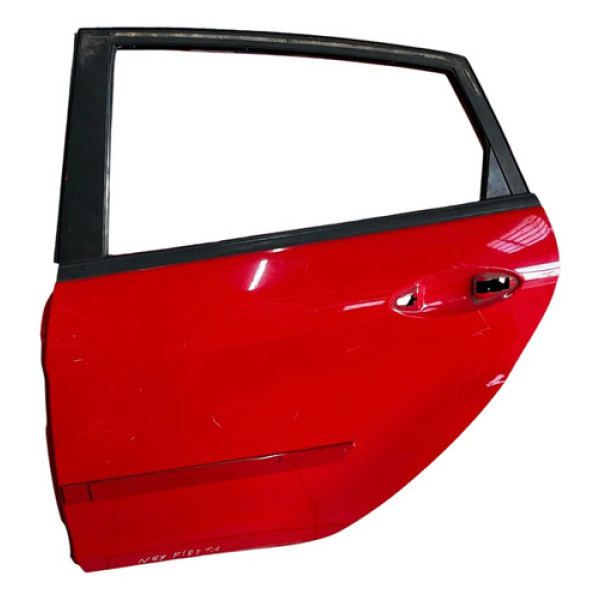 Porta Tras Esquerda Ford New Fiesta Hatch 2013 2016 Original Traseira Esquerdo Vermelho