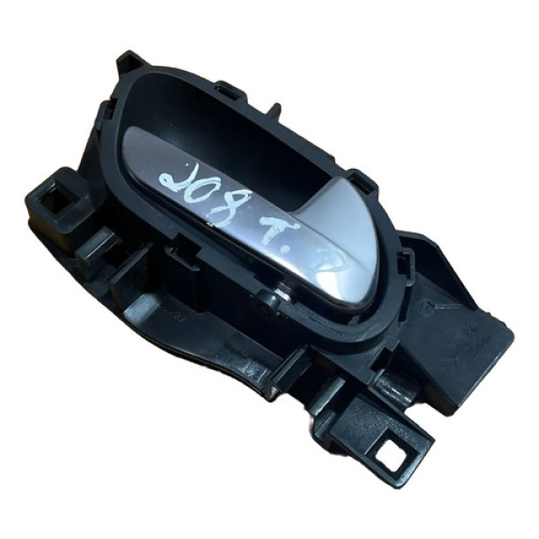 Macaneta Interna T.d Peugeot 208 2008 C4 Lounge 2013-2022 Preto Com Prata Traseira