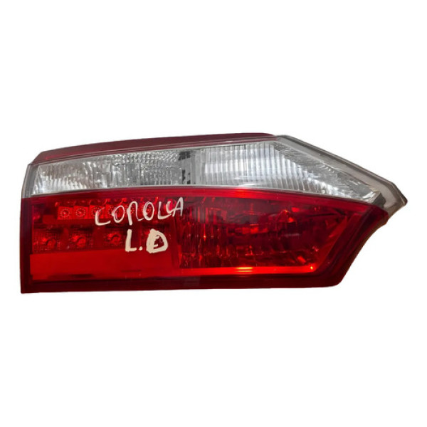 Lanterna Tampa Traseira Esquerda Corolla 2015-2017 C/detales Esquerdo/motorista Vermelho