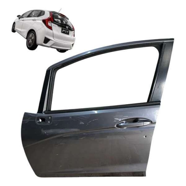 Porta Dianteira Esquerda Honda Fit 2015 A 2019 Original Dianteira Esquerdo Cinza