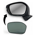 Lente Com Base Retrovisor Civic 25/. Esquerdo