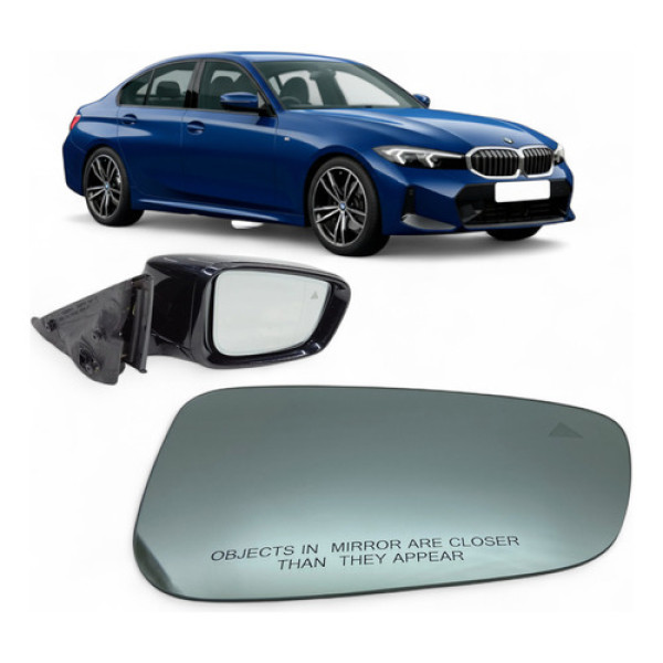 Lente Espelho Retrovisor Bmw 320i 21 22 G20 Sensor Direito