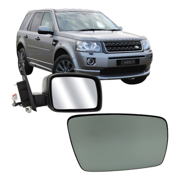 Lente E Base Espelho Retrovisor Freelander 11 A 16 Direito