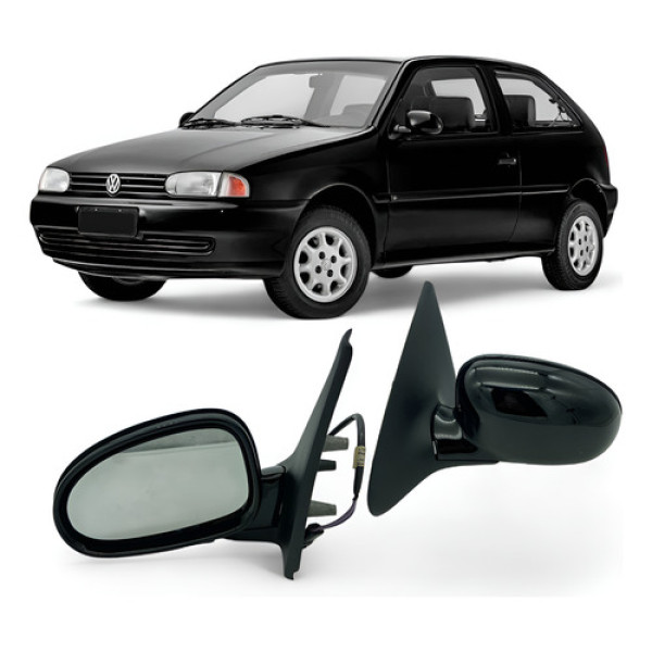 Retrovisor Gol G2 Bola Gti 96 97 98 99 2p Elet Pe Ferro Le Preto