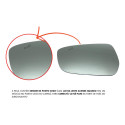 Espelho Lente Base Vidro Retrovisor Onix 25 Sensor Esquerdo
