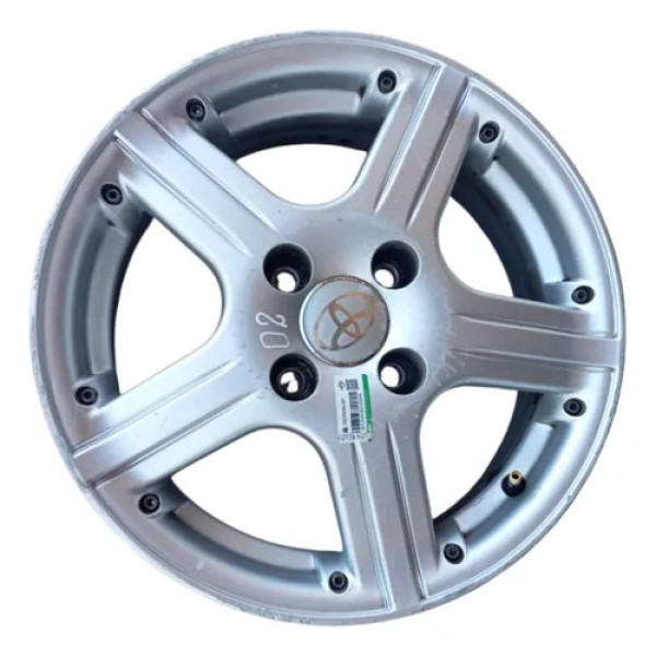 Roda De Liga Leve Aro 14 Toyota Corolla 2003 A 2008 Prata