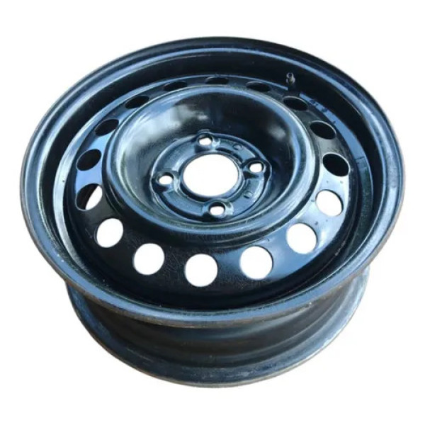 Roda De Ferro Aro 14 Renault Clio Sendero Logan Kangoo Preto Preto Preto Preto