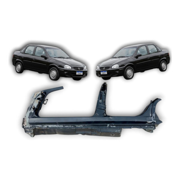 Caixa De Ar Coluna Esquerdo Corsa Classic 2001 A 2010 Preto