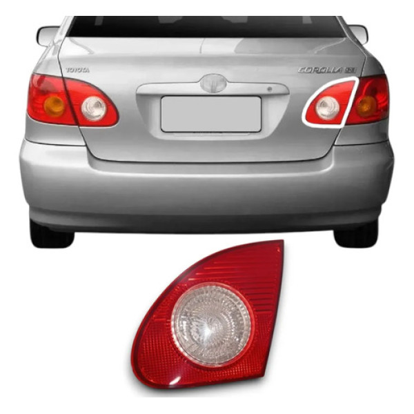 Lanterna Traseiro Direito Tampa Toyota Corolla 2003 A 2008 Direito/passageiro Vermelho