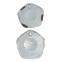 Par De Calota Centro Roda Vectra Gls 1994/1996 Riscos Prata