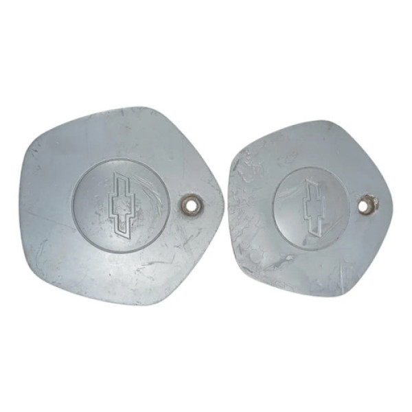 Par De Calota Centro Roda Vectra Gls 1994/1996 Riscos Prata