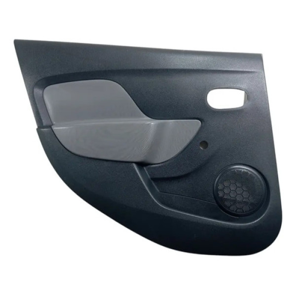 Forro Porta Traseiro Esquerdo Renault Logan Sandero 2014/18 Preto