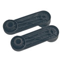 Manivela Vidro Dianteiro Par Gm Agile Corsa Montana  Preto