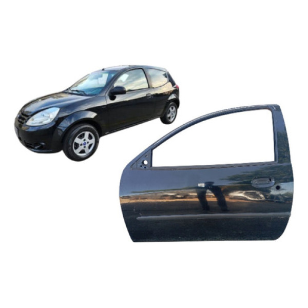 Porta Lado Esquerdo Ford Ka 2008 A 2012 Preto Dianteira Direito Preto