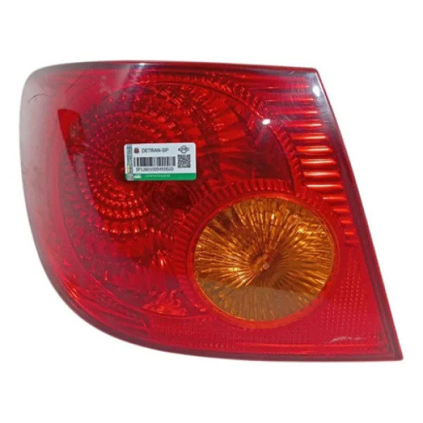 Lanterna Traseira Esquerda Toyota Corolla 2003/2008 Esquerdo/motorista Vermelho