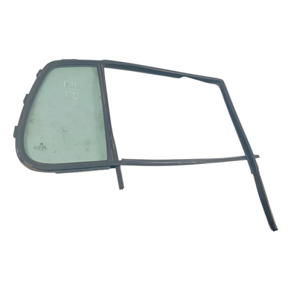 Borracha Porta Vidro Traseira Direita Fox 2003 A 2009 Preto Preto