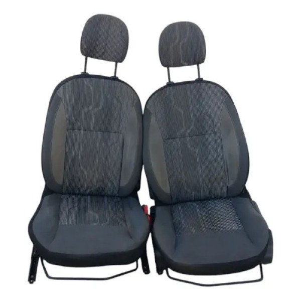 Bancos Dianteiros Renault Logan 2015 A 2016 Cinza