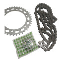 Kit Transmissão Aço 1045   Xre 300 2009 2010 2011 2012 2023 Preto