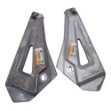 Bacalhau Suporte Pedaleira Dafra Speed  150 2008 2009 2014 Prateado