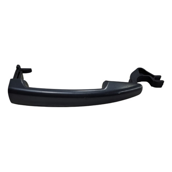 Macaneta Externa Traseiro Esquerdo Peugeot 208 2014 2017 Preto Dianteira