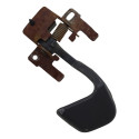 Macaneta Porta Dianteira Direita Gm Blazer 2000 2005 Cinza Traseira