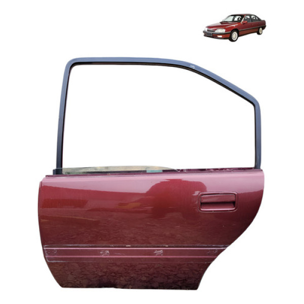 Porta Traseira Esquerda Chevrolet Omega Suprema 1992 1993 Traseira Esquerda Vermelho